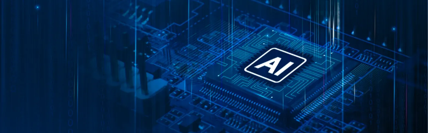 AI processor on circuit board — AI and automation services by Aligned Tech for MENA and Africa